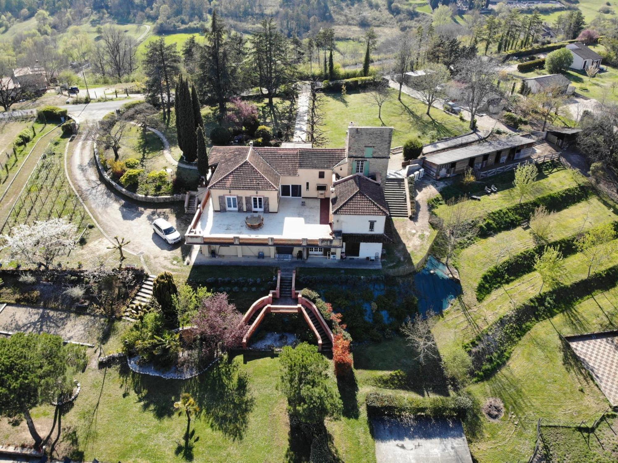Villa Les Hauts Vallons Puylaroque Bagian luar foto